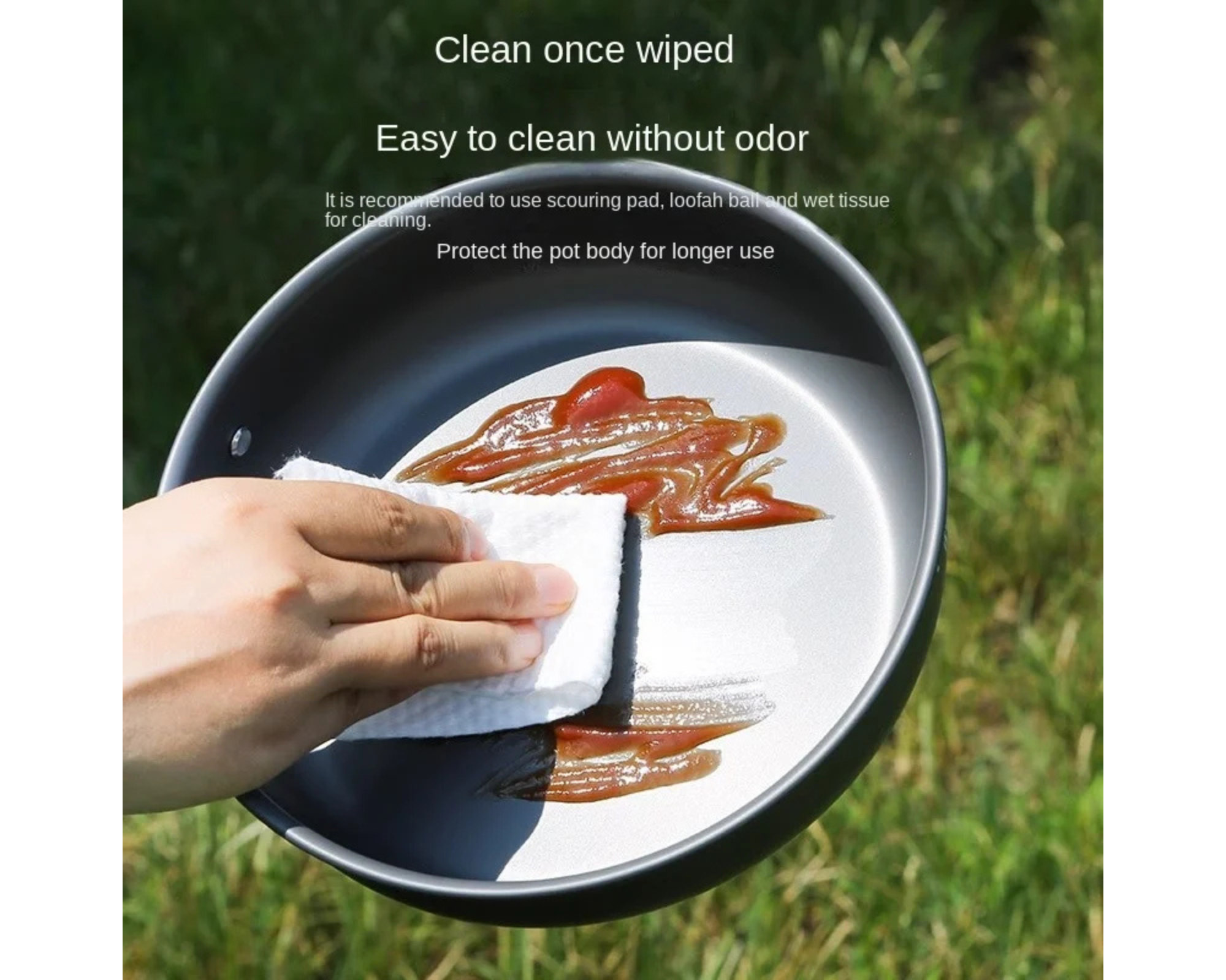 JIATA YQ‑501 Camping Cookware Set – Lightweight Portable Aluminum Outdoor Pot & Pan Kit for 2–6 People - Omnibaya