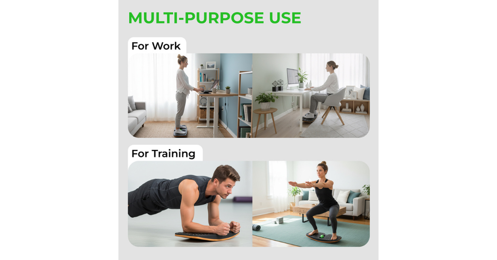 desk balance board black