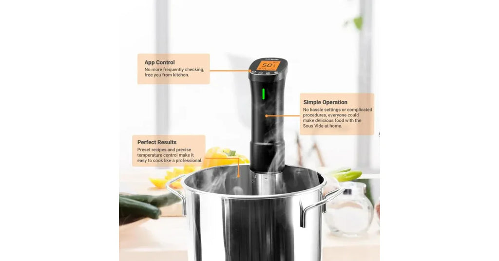INKBIRD ISV-200W Wi-Fi Culinary Sous Vide – Perfect Precision Cooking at Home - Omnibaya
