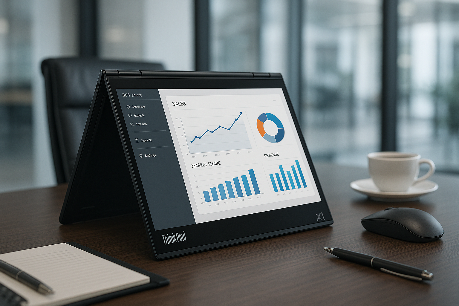 Lenovo ThinkPad X1 Yoga 2021 business laptop with Intel Core i7, 32GB RAM, 2TB SSD, 14-inch 4K touchscreen, and 360-degree flip design with stylus pen