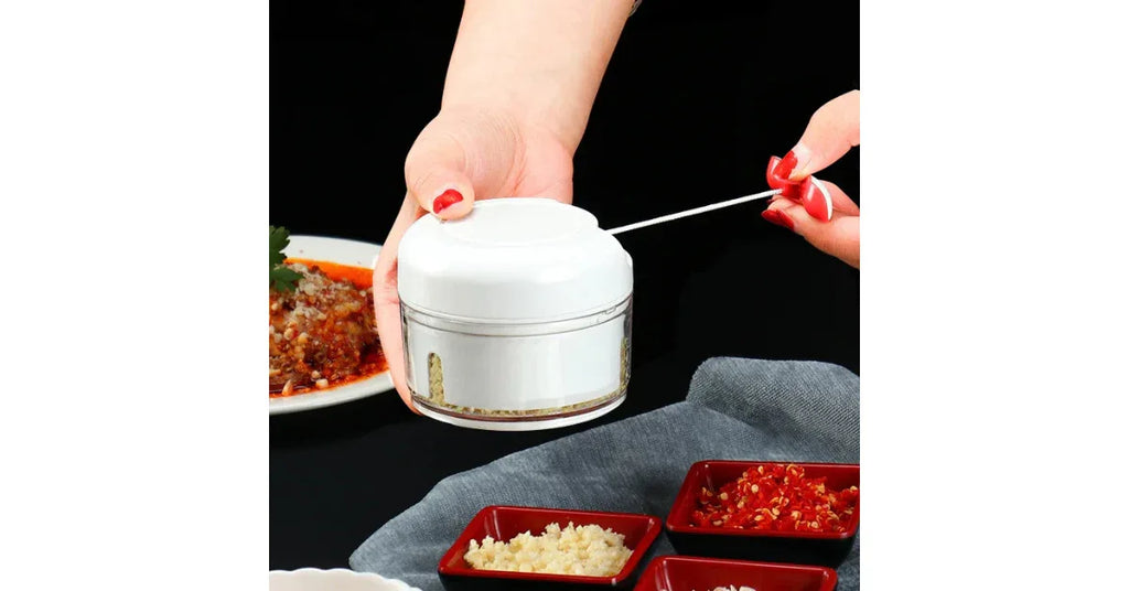Multi-function Manual Food Chopper – Best Manual Vegetable & Meat Processor - Omnibaya