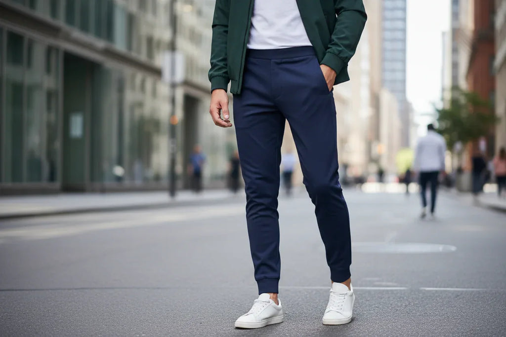 Omnibaya Men's Navy Joggers – Comfortable, Functional, and Stylish Fit - Omnibaya