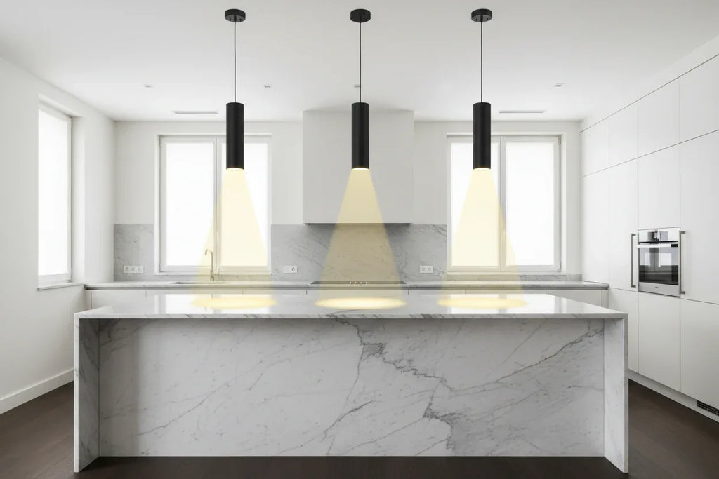 LED Pendant Light – Modern Cylinder Hanging Fixture (ntununt 4030S): Sleek Lighting for Your Space - Omnibaya