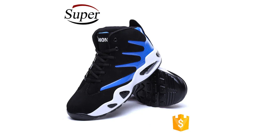Black on Black Basketball Shoes Men – Stealth, Matte, Anti-Slip Court Performance - Omnibaya