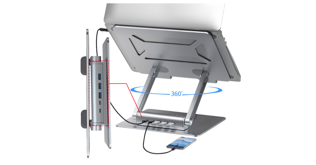 portable laptop stand for workspace