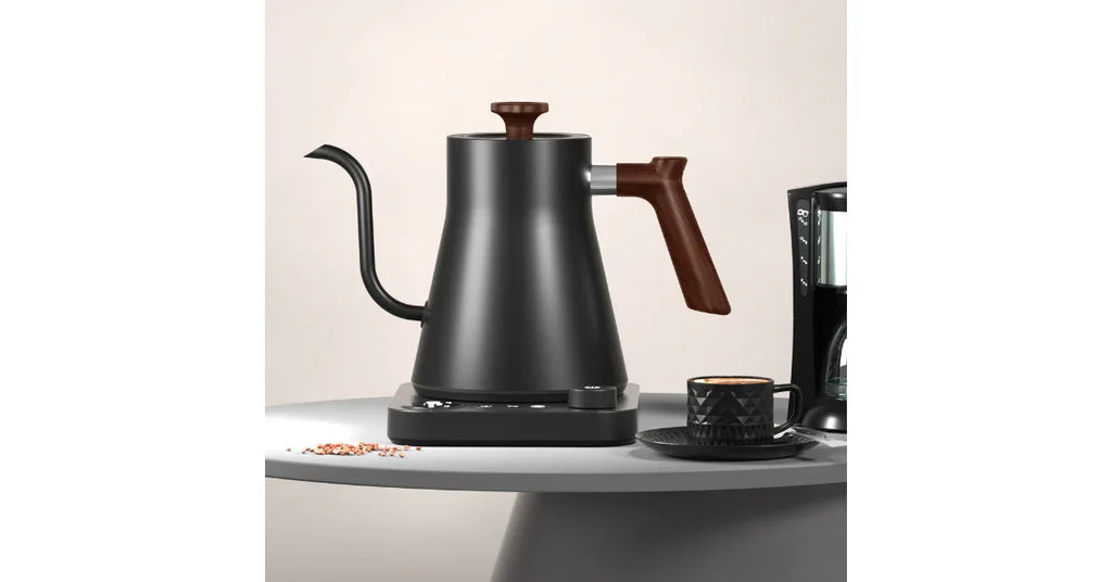 Mechanical Temperature Control Gooseneck Electric Kettle – Perfect for Coffee & Tea - Omnibaya
