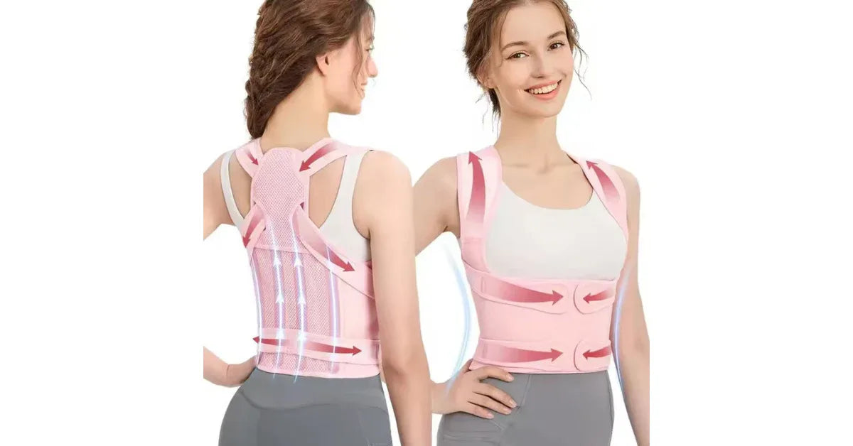 Professional Upper Back Posture Corrector – Pain Relief Brace - Omnibaya