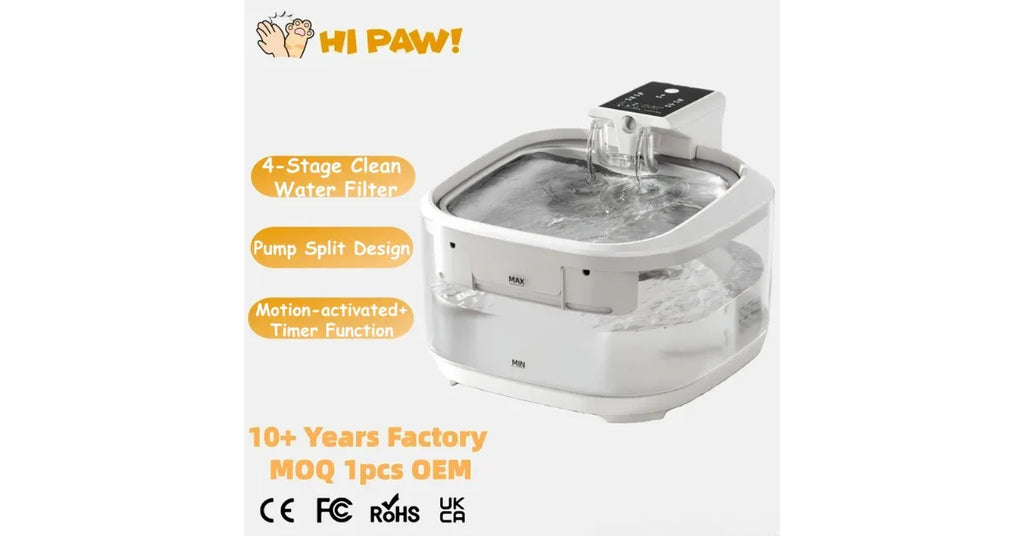Automatic Pet Water Fountain – Stainless Steel & Filtered Hydration for Pets - Omnibaya