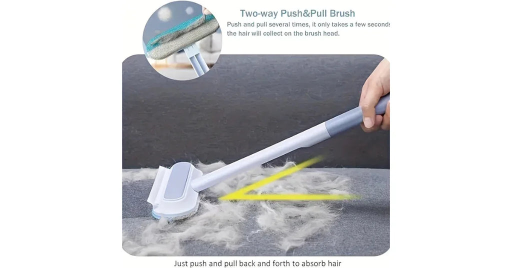 Reusable Pet Hair Remover Brush for Dogs & Cats – Furniture, Carpet & Car Fur Removal Tool - Omnibaya