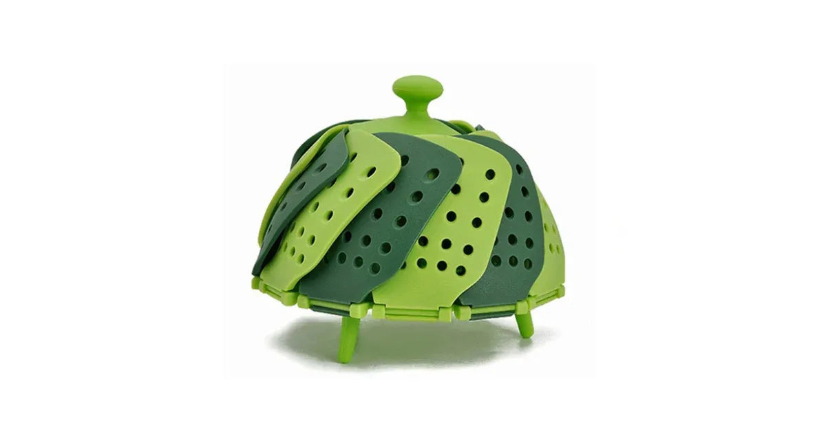 Foldable Silicone Steamer Basket – Space-Saving Kitchen Gadget - Omnibaya