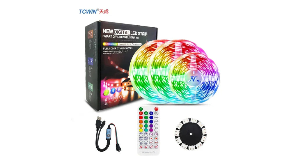 Tcwin Fireworks LED Strip Light RGB Festoon Fairy Light | Music Control & Remote LED Light 2025 - Omnibaya