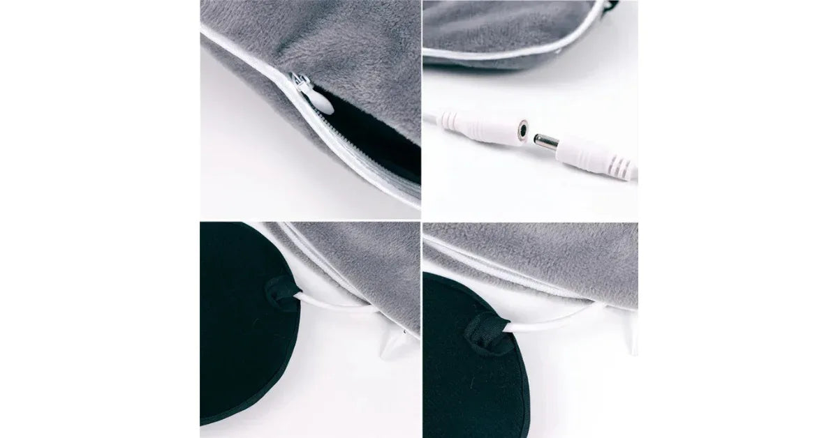 USB Heating Steam Eye Mask – Heated Sleep Eye Mask for Dry Eyes, Migraine Relief, Fatigue Relief & Relaxation Therapy - Omnibaya