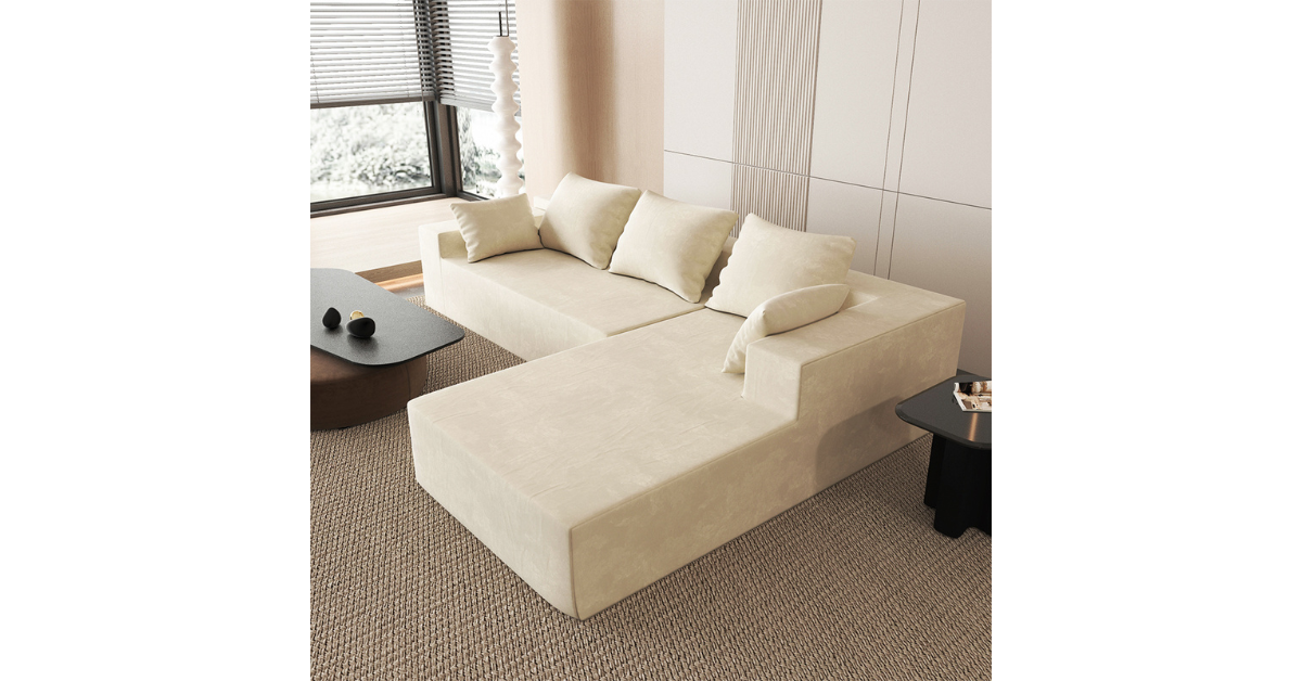 Small couch for bedroom with side table