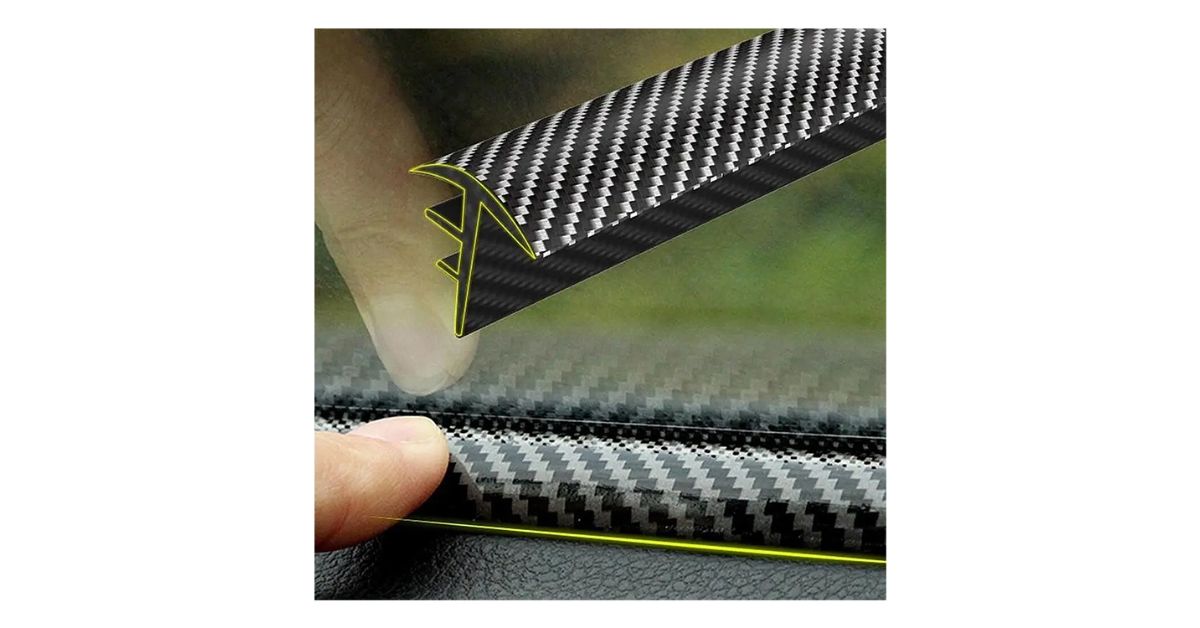 Universal car seat gap filler installed in car interior