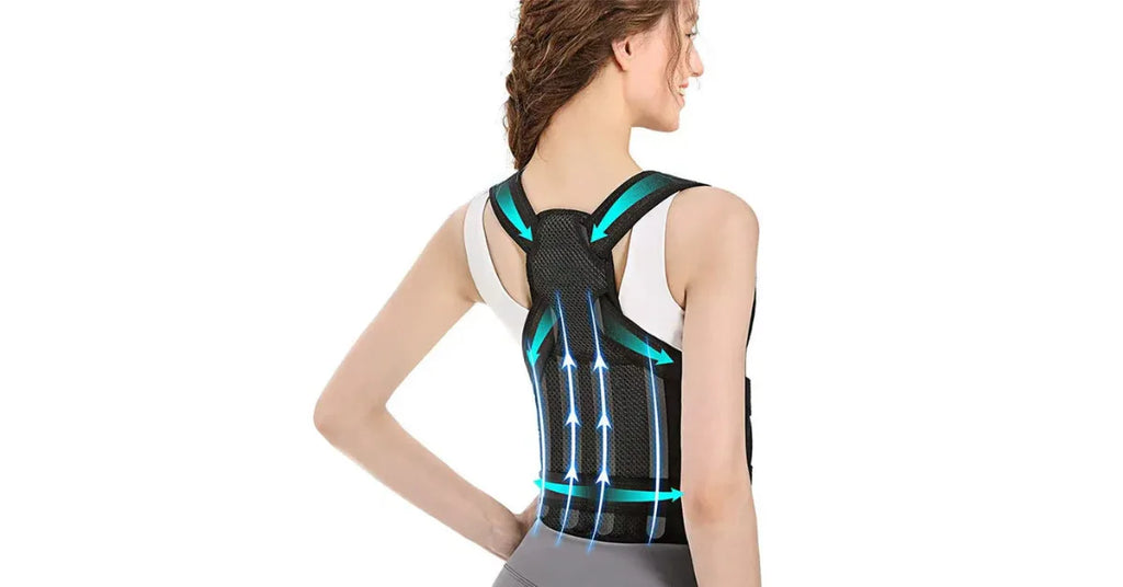Professional Upper Back Posture Corrector – Pain Relief Brace - Omnibaya