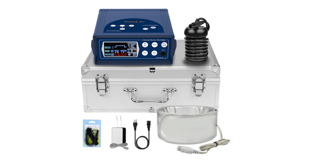 VV-105 electric foot massager in use