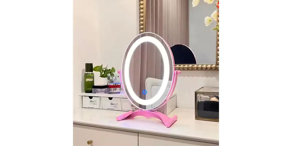 Bathroom LED Mirror – LED Makeup Mirror with Light for Vanity & Travel omnibaya
