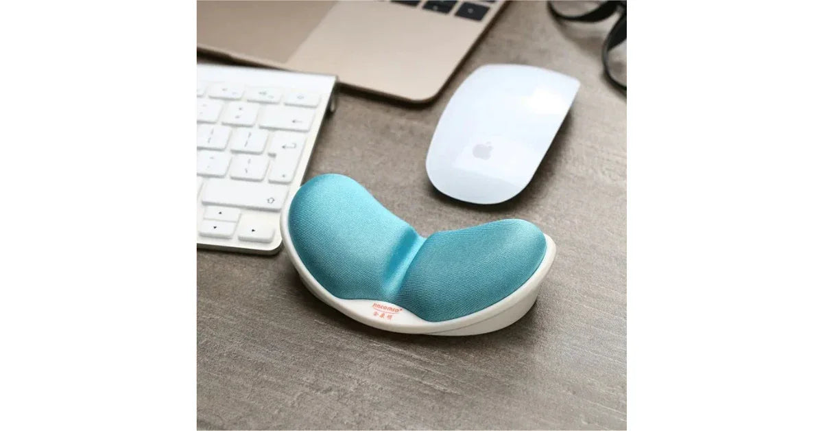 Anti-Skid Memory Foam Mouse Pad – Ergonomic Wrist Support for Office & Gaming - Omnibaya