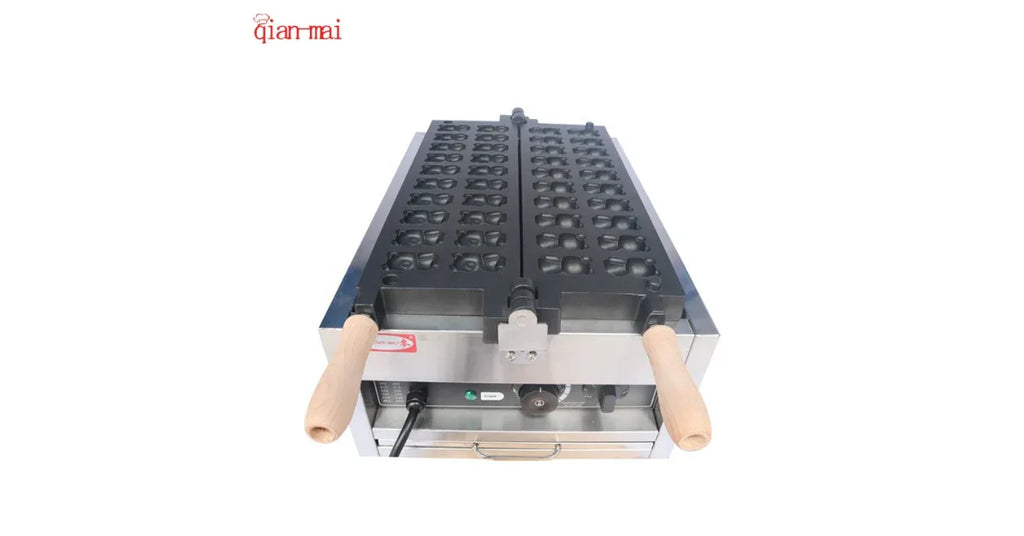 Bear-Shaped Mini Waffle Maker – Adjustable Thermostat & Non-Stick Plates - Omnibaya