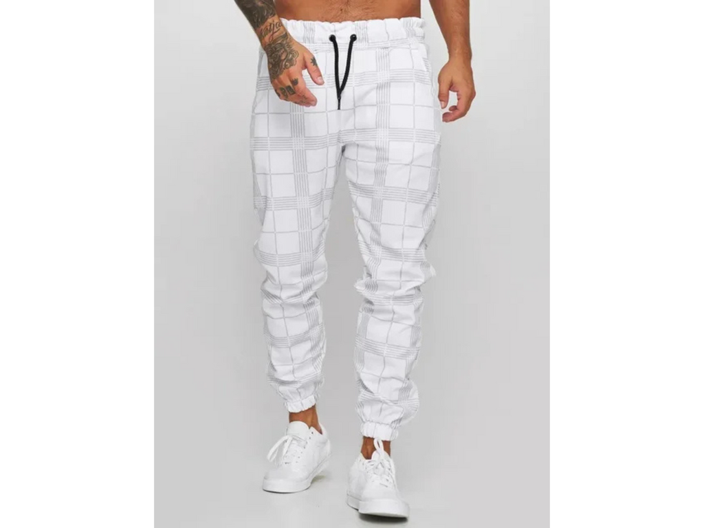 2025 Men's Cargo Jogger Pants – Stylish Plaid Sweatpants for Fitness, Streetwear & Gym - Omnibaya