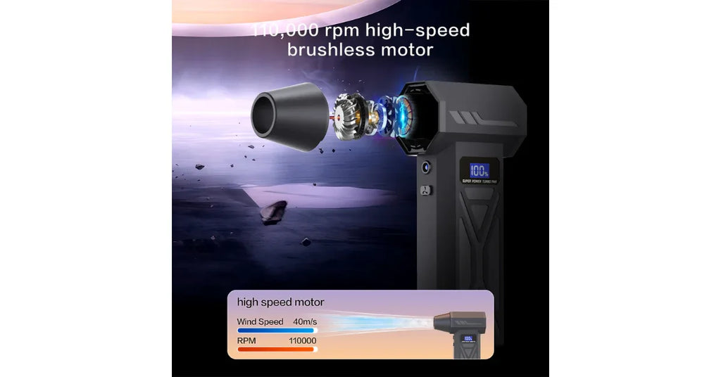 2 in 1 Car Vacuum Cleaner – High Suction Portable Wireless Turbo Cleaner - Omnibaya