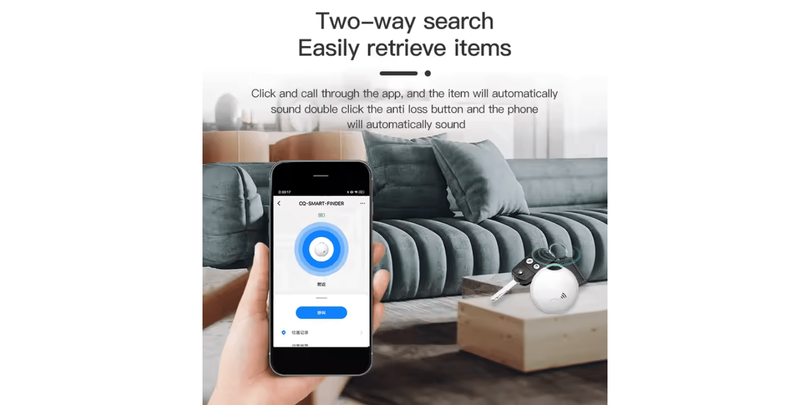 RSH Tuya Smart Bluetooth Key Finder – Mini GPS Tracker for Keys, Wallet, Bag, Pets & Kids – Wireless RF Locator Compatible with iOS & Android omnibaya