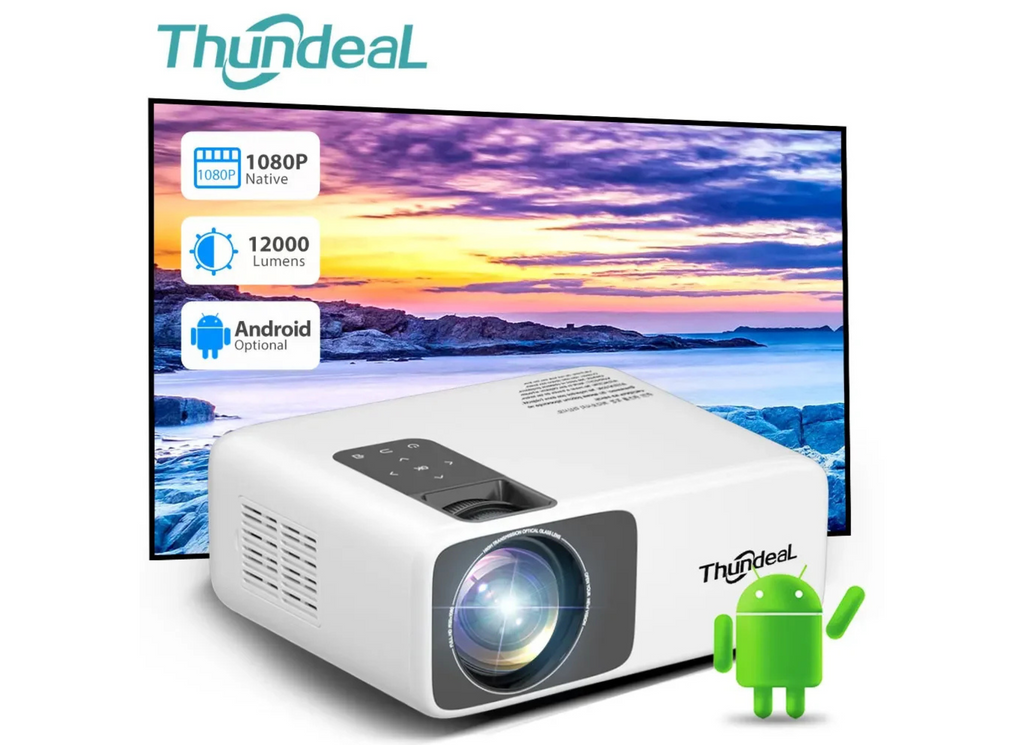 4K Mini Projector with WiFi and Bluetooth – Best Mini Projector for Home Theater 2025 - Omnibaya