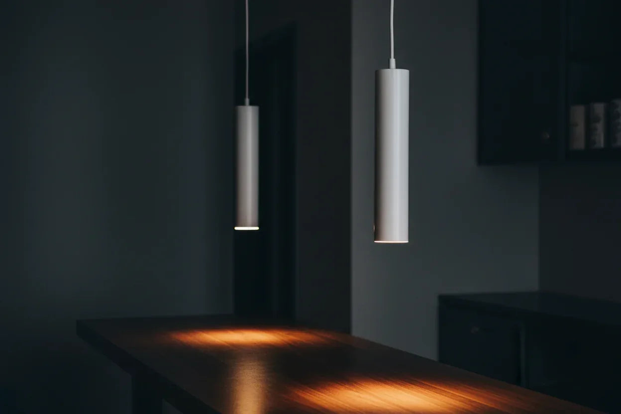 LED Pendant Light – Modern Cylinder Hanging Fixture (ntununt 4030S): Sleek Lighting for Your Space - Omnibaya